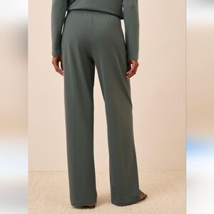 Pact NWT Easy Rib Wide Leg Pants